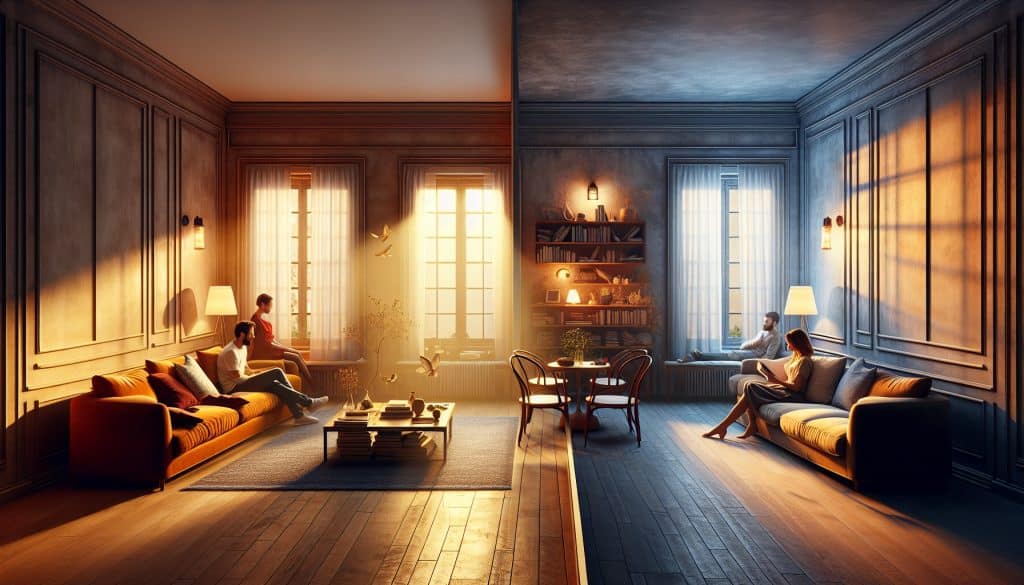Swinging boundaries: same room vs. separate room swap